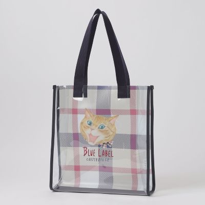 クリアPVCキャットプリントトート | BLUE LABEL CRESTBRIDGE (Women