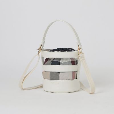 ＜BLUE LABEL CRESTBRIDGE (Women)＞レザーメッシュバケツミニショルダー