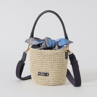 ＜BLUE LABEL CRESTBRIDGE (Women)＞ペーパーバケツミニショルダー