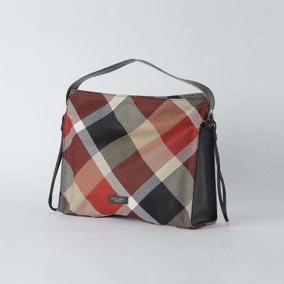 ＜BLUE LABEL CRESTBRIDGE (Women)＞クレストブリッジチェックギャザーバッグ