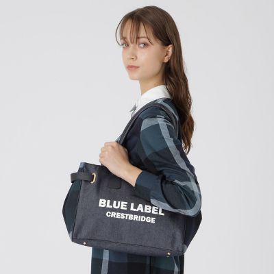 ロゴプリントハトメトート | BLUE LABEL CRESTBRIDGE (Women)/ブルー