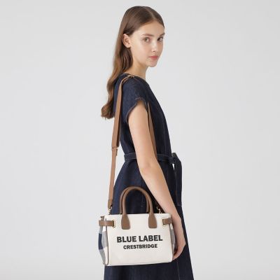 ロゴプリントハトメミドルトート | BLUE LABEL CRESTBRIDGE (Women