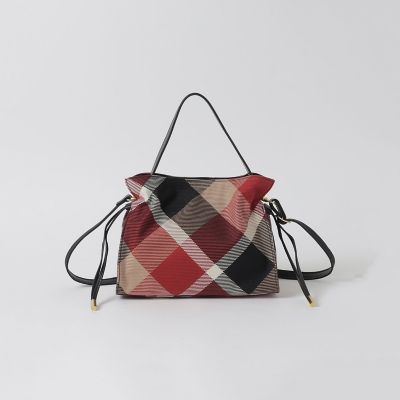 クレストブリッジチェックカルゼギャザーミニバッグ | BLUE LABEL