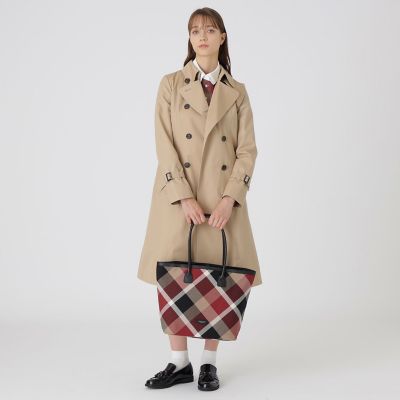 クレストブリッジチェックカルゼトートバッグ | BLUE LABEL