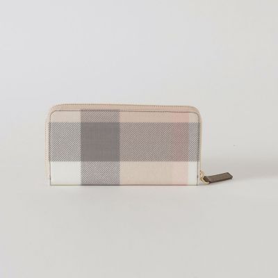 未使用品　長財布　グレヴィオ＋ブルーレーベルクレストブリッジ　カットソー クレストブリッジチェックPVC長財布 | BLUE LABEL CRESTBRIDGE