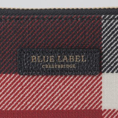 クレストブリッジチェックPVC二つ折り財布 | BLUE LABEL