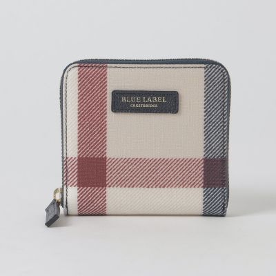 クレストブリッジチェックPVC二つ折り財布 | BLUE LABEL