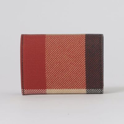 WEB限定】クレストブリッジチェックPVCリボンミニウォレット