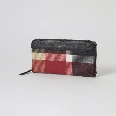 クレストブリッジチェックPVC長財布 | BLUE LABEL CRESTBRIDGE