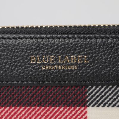 クレストブリッジチェックPVC長財布 | BLUE LABEL CRESTBRIDGE