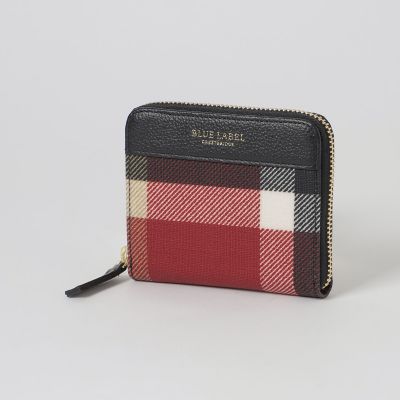 クレストブリッジチェックPVC二つ折り財布 | BLUE LABEL