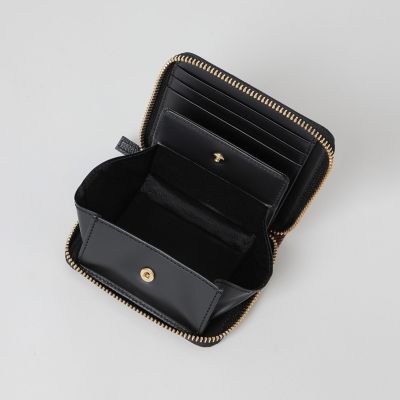 クレストブリッジチェックPVC二つ折り財布 | BLUE LABEL