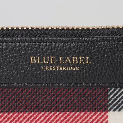 クレストブリッジチェックPVC二つ折り財布 | BLUE LABEL