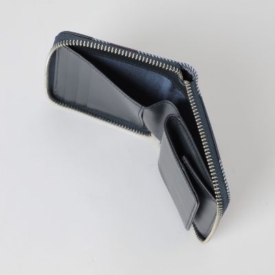 クレストブリッジチェックPVC二つ折り財布 | BLUE LABEL