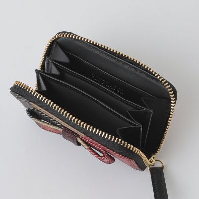 クレストブリッジチェックPVCリボンミニ財布 | BLUE LABEL