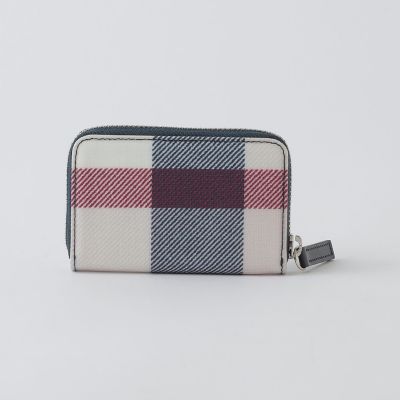 クレストブリッジチェックPVCリボンミニ財布 | BLUE LABEL