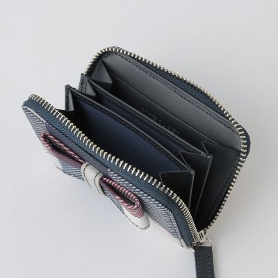 クレストブリッジチェックPVCリボンミニ財布 | BLUE LABEL