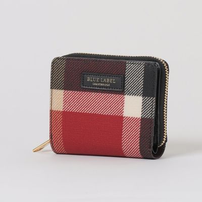＜BLUE LABEL CRESTBRIDGE (Women)＞クレストブリッジチェックＰＶＣ二つ折り財布