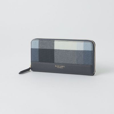 クレストブリッジチェックPVC長財布 | BLUE LABEL