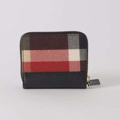 クレストブリッジチェックPVC二つ折り財布 | BLUE LABEL