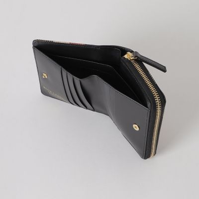 クレストブリッジチェックPVC二つ折り財布 | BLUE LABEL