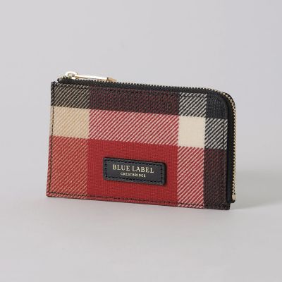 ＜BLUE LABEL CRESTBRIDGE (Women)＞クレストブリッジチェックＰＶＣカードケース