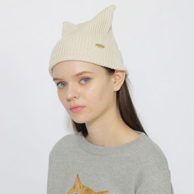 ＜BLUE LABEL CRESTBRIDGE (Women)＞【ＷＥＢ限定】ネコ耳ニット帽