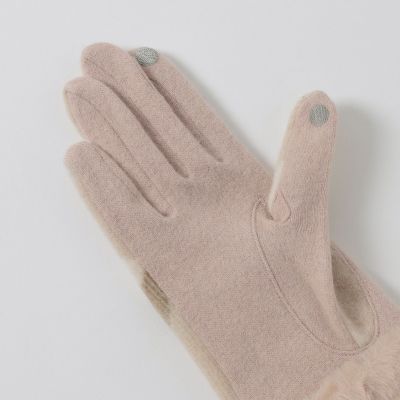 クレストブリッジチェックファーグローブ | BLUE LABEL CRESTBRIDGE