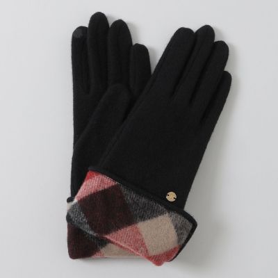 ＜BLUE LABEL CRESTBRIDGE (Women)＞パーシャルクレストブリッジチェックグローブ