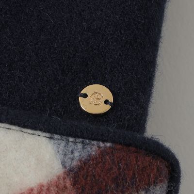 パーシャルクレストブリッジチェックグローブ | BLUE LABEL