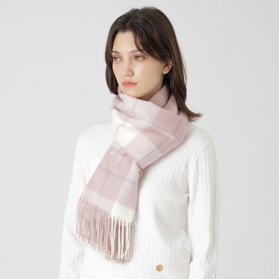 アクリルチェックストール | BLUE LABEL CRESTBRIDGE (Women)/ブルー