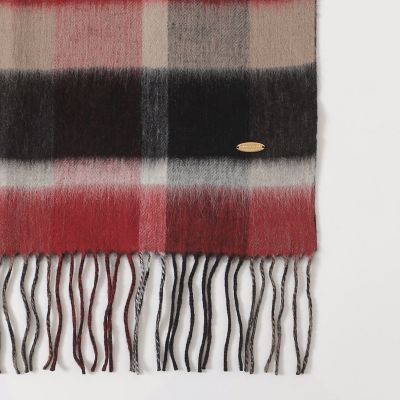 一部店舗限定】リバーシブルクレストブリッジチェックストール | BLUE