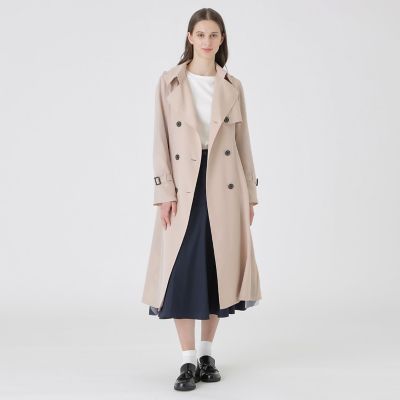 ＜BLUE LABEL CRESTBRIDGE (Women)＞ツイルフレアトレンチコート