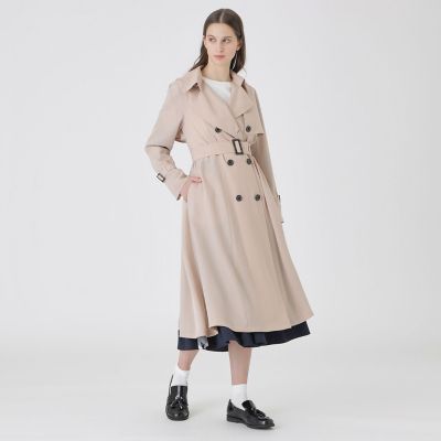 ツイルフレアトレンチコート | BLUE LABEL CRESTBRIDGE (Women)/ブルー