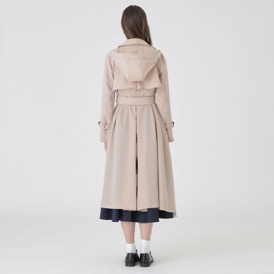 ツイルフレアトレンチコート | BLUE LABEL CRESTBRIDGE (Women)/ブルー