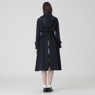 ツイルフレアトレンチコート | BLUE LABEL CRESTBRIDGE (Women)/ブルー