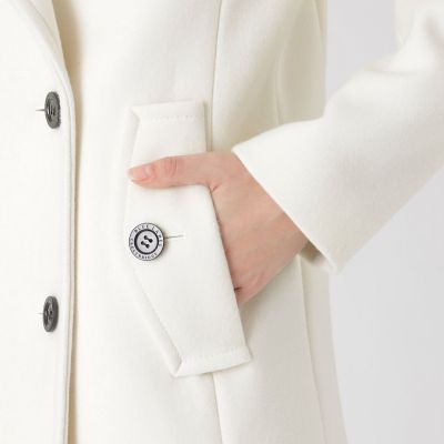 ツイルメルトンピーコート | BLUE LABEL CRESTBRIDGE (Women)/ブルー