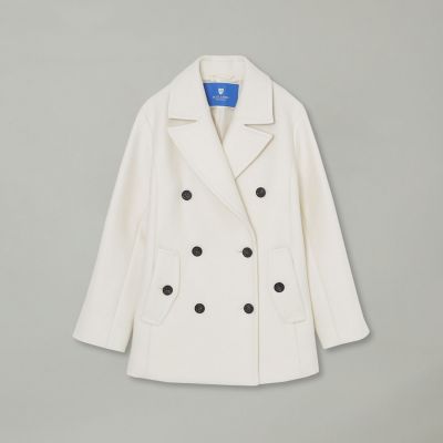 ツイルメルトンピーコート | BLUE LABEL CRESTBRIDGE (Women)/ブルー