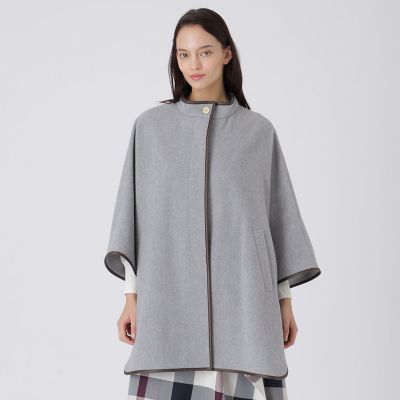 バーバリーブルーレーベル　ポンチョ　週末限定 スタンドカラーポンチョ | BLUE LABEL CRESTBRIDGE (Women)/ブルー