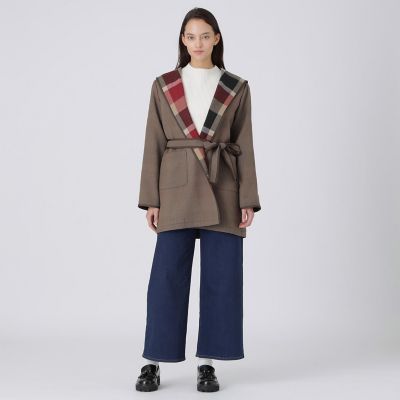 ショールカラーコーディガン | BLUE LABEL CRESTBRIDGE (Women)/ブルー