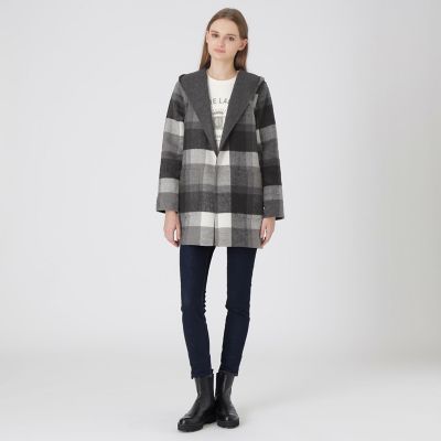 クレストブリッジチェックリバーポリウールコーディガン | BLUE LABEL