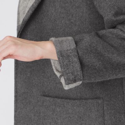 クレストブリッジチェックリバーポリウールコーディガン | BLUE LABEL