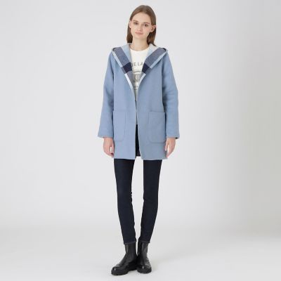 クレストブリッジチェックリバーポリウールコーディガン | BLUE LABEL