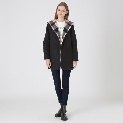 クレストブリッジチェックリバーポリウールコーディガン | BLUE LABEL