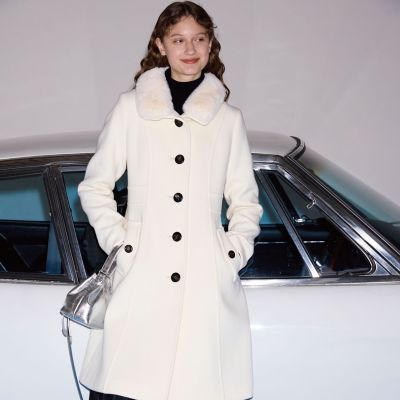 ＜BLUE LABEL CRESTBRIDGE (Women)＞ファインウールダブルビーバースタンドカラーコート