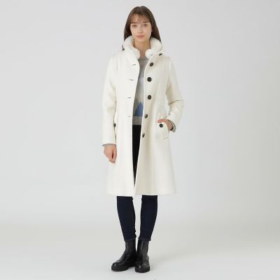 ファインダブルビーバースタンドカラーコート | BLUE LABEL