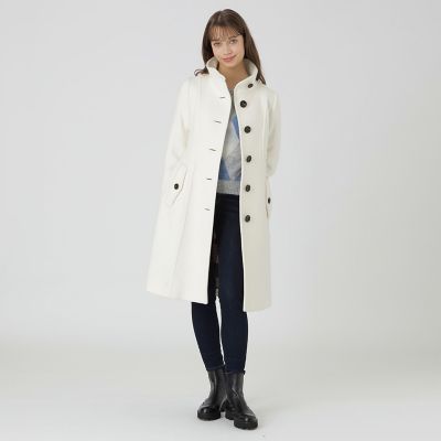 ファインダブルビーバースタンドカラーコート | BLUE LABEL