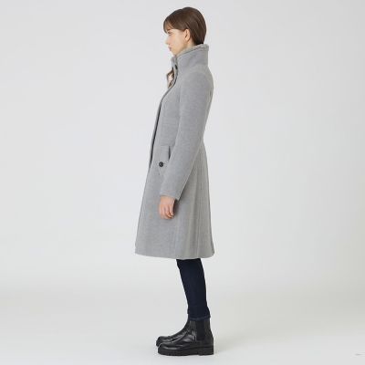 ファインダブルビーバースタンドカラーコート | BLUE LABEL