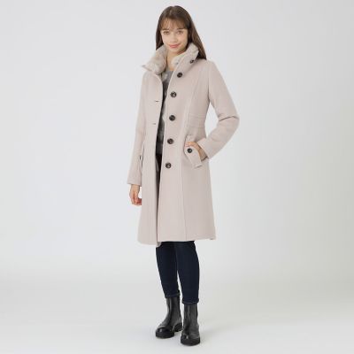 ファインダブルビーバースタンドカラーコート | BLUE LABEL