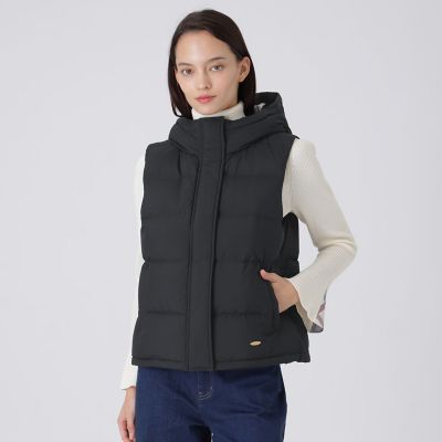 みえこ様　ブルーレーベル　ベージュ ダウンベスト フード付き　リバーシブル ダウンベスト | BLUE LABEL CRESTBRIDGE (Women)/ブルーレーベル